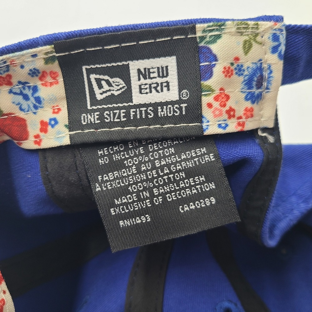 Women Buffalo Bills Hat Strapback New Era Blue Floral Patch NFL Casual Classic - Picture 11 of 11